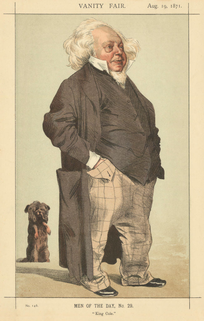 VANITY FAIR SPY CARTOON Henry Cole 'King Cole' Politics. Christmas cards 1871